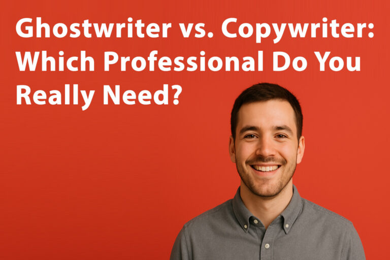 Ghostwriter vs. Copywriter: Which Professional Do You Really Need?